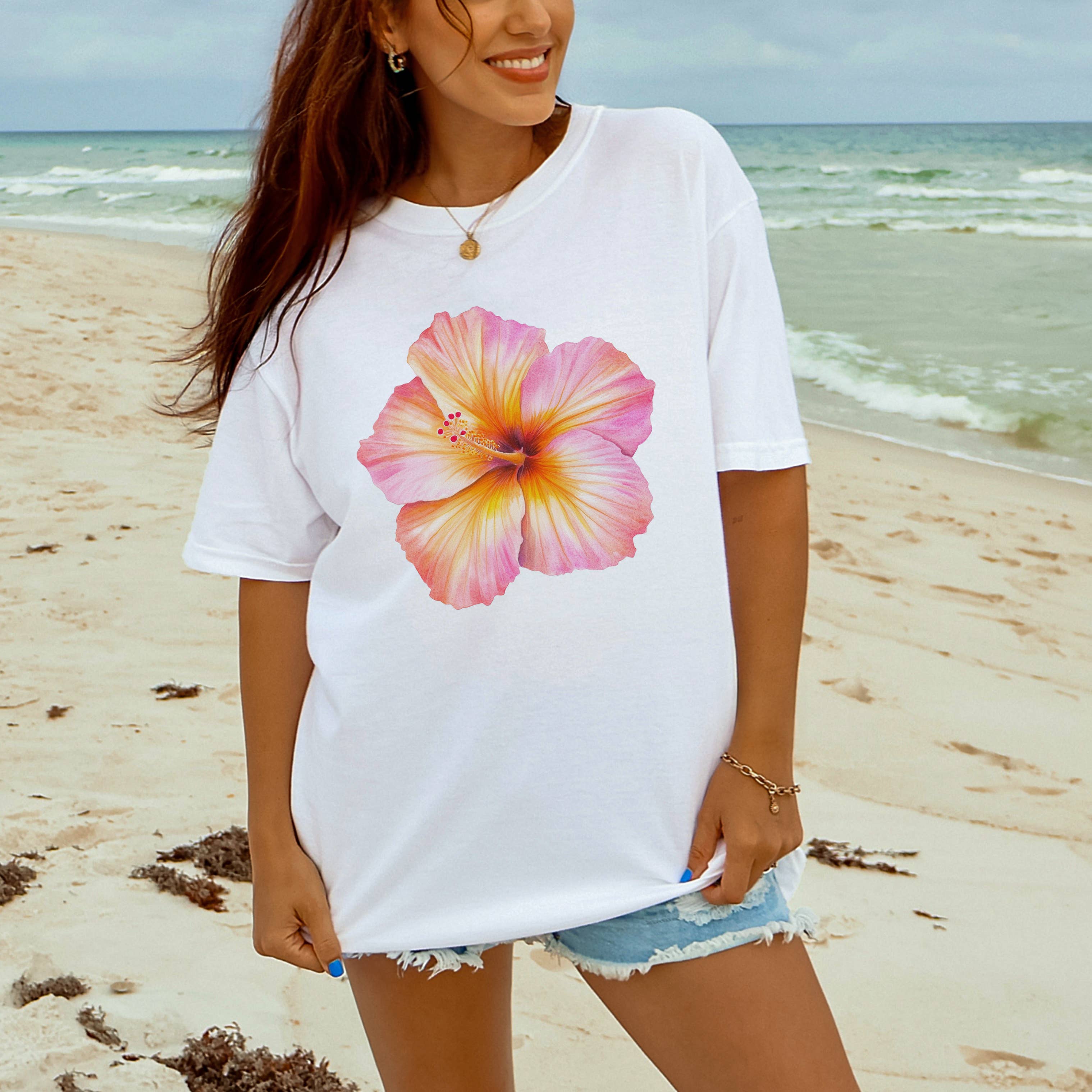 Hibiscus Floral Tropical - Adult & Kids T-Shirts, Sweatshirts & Hoodies apparel design preview 1