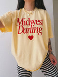 Midwest Darling Womens Graphic Butter Yellow - Adult & Kids T-Shirts, Sweatshirts & Hoodies apparel design preview 1