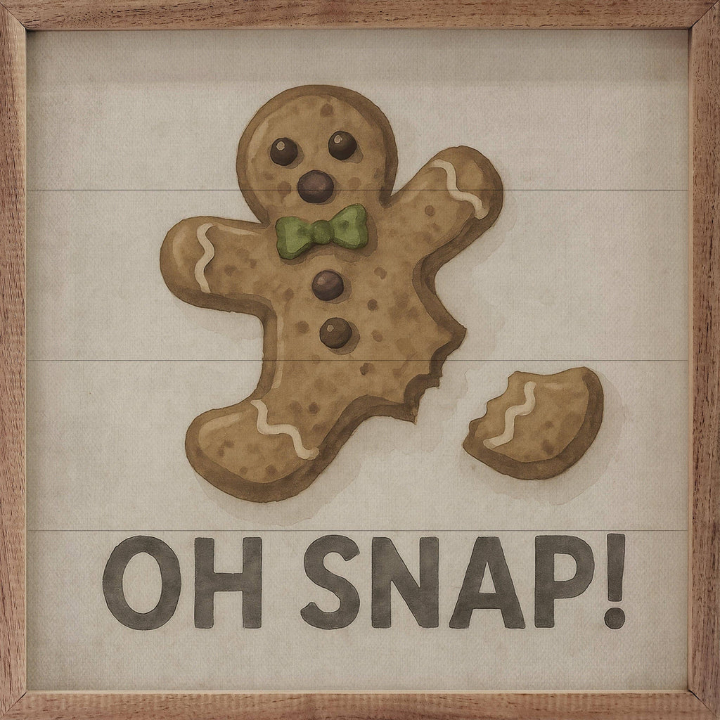 Oh Snap Gingerbread - Adult & Kids T-Shirts, Sweatshirts & Hoodies apparel design preview 1
