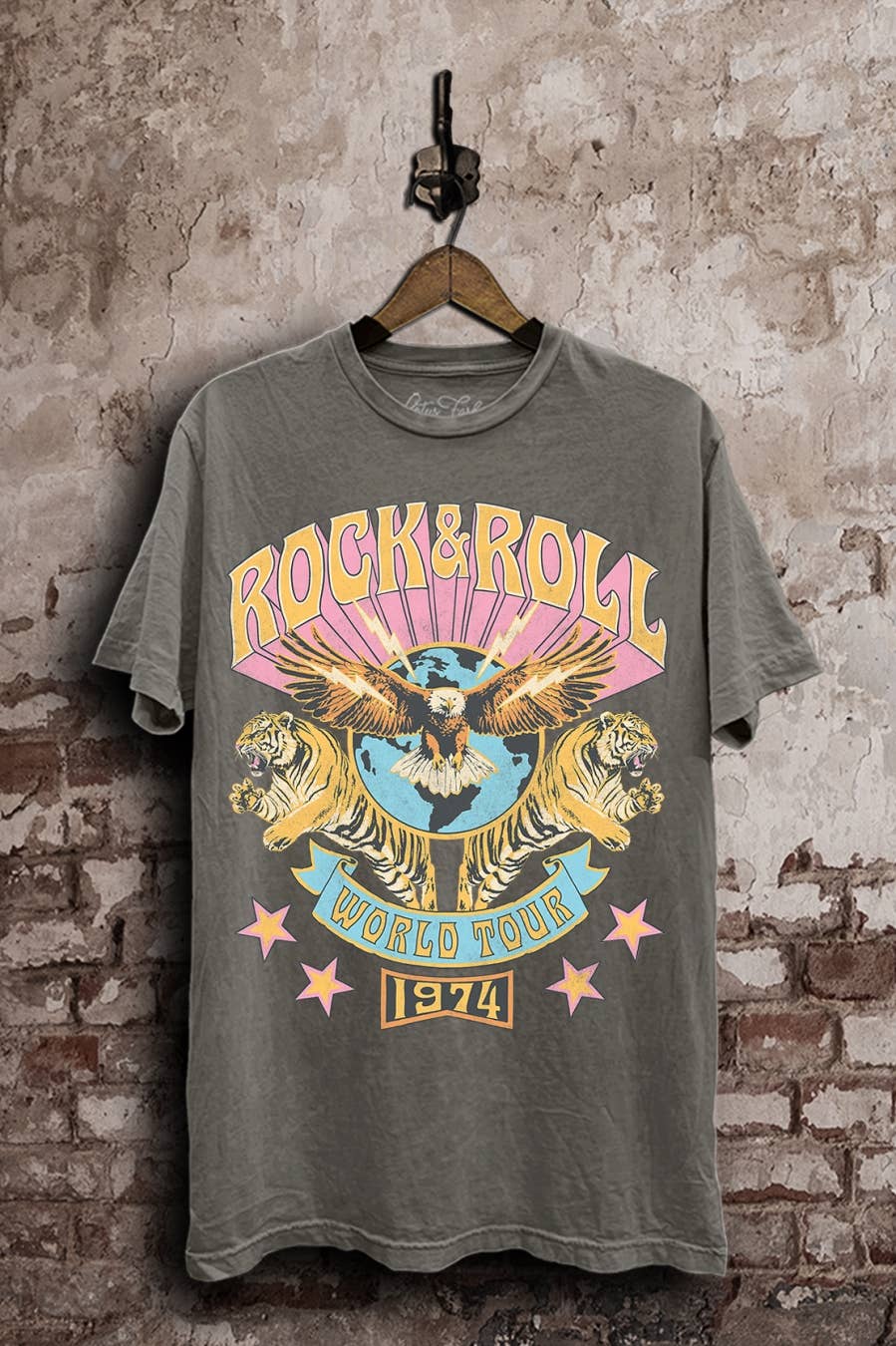 Rock and Roll World Tour Graphic Top - Adult & Kids T-Shirts, Sweatshirts & Hoodies apparel design preview 1
