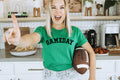 Gameday Varsity Font Kelly Green Football Trendy - Adult & Kids T-Shirts, Sweatshirts & Hoodies apparel design preview 1