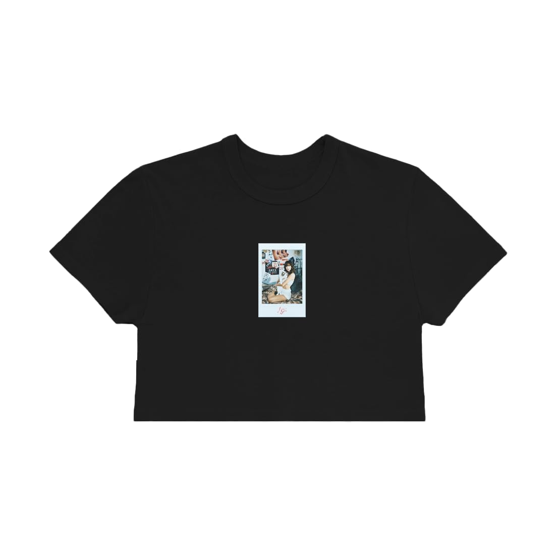 Lisa Womens Polaroid Black T-Shirt - Casual Everyday Wear for Adults - T-Shirt, Sweatshirt, Hoodie