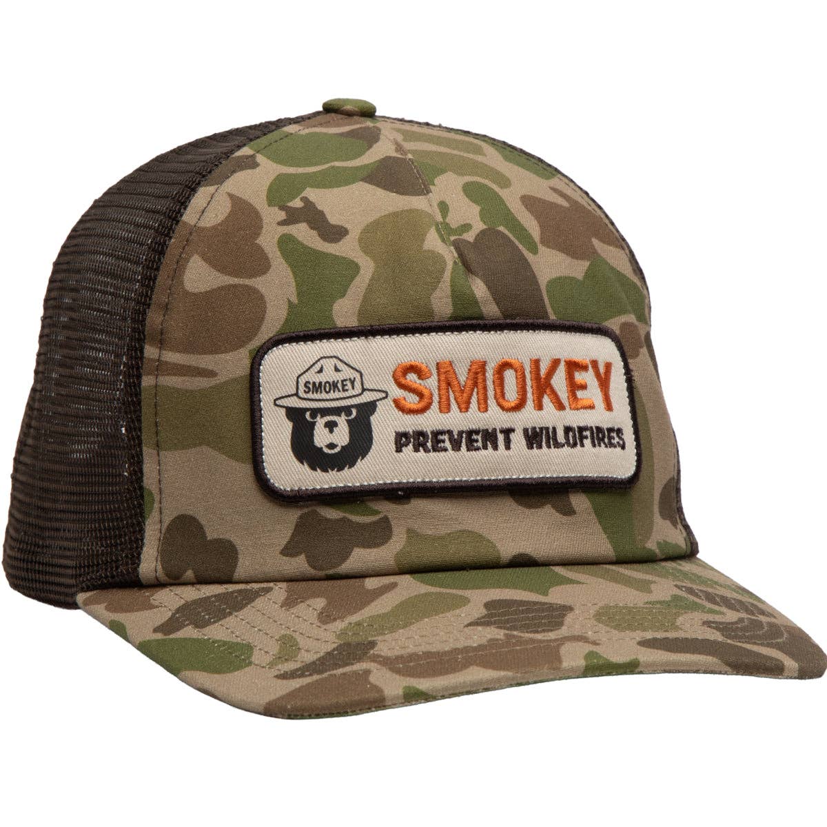 Smokey Camo 5-Panel Trucker Hat - Adult & Kids T-Shirts, Sweatshirts & Hoodies apparel design preview 1