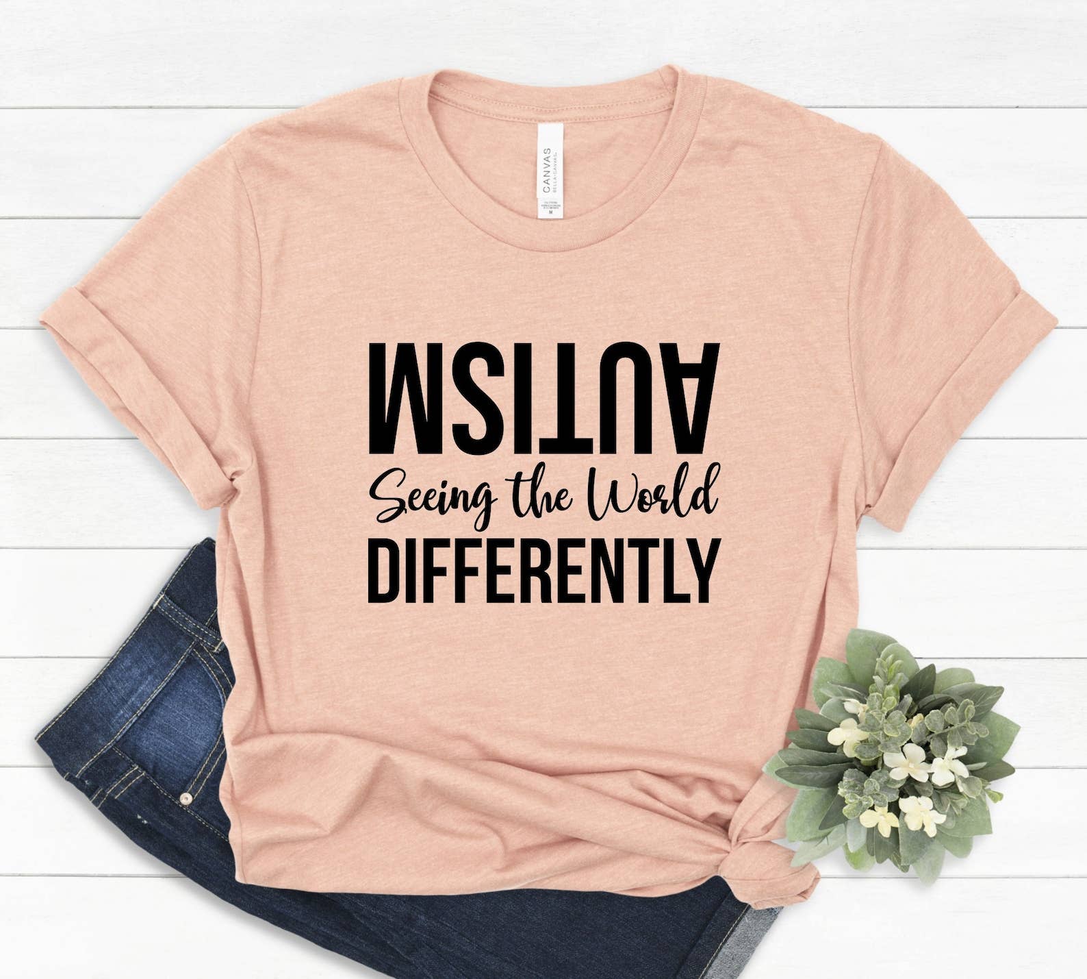 Autism Seeing the World Differently - Adult & Kids T-Shirts, Sweatshirts & Hoodies apparel design preview 1