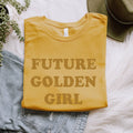 Future Golden Girl Retro Graphic Gold - Adult & Kids T-Shirts, Sweatshirts & Hoodies apparel design preview 1