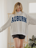 Auburn Tigers Polka Dot Puff Gray Wknd Mock Neck - Adult & Kids T-Shirts, Sweatshirts & Hoodies apparel design preview 1