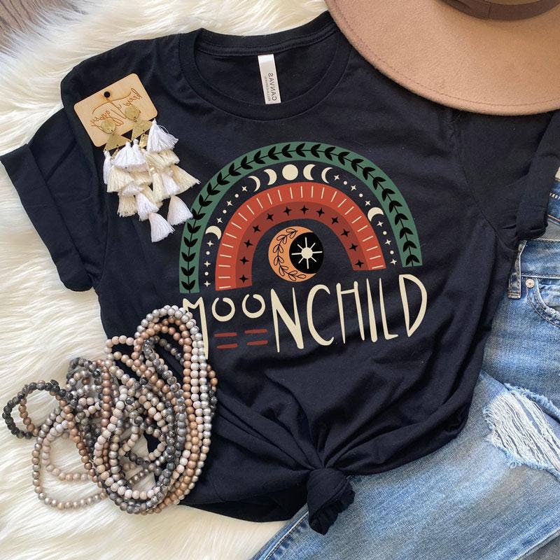 Moonchild Rainbow - Adult & Kids T-Shirts, Sweatshirts & Hoodies apparel design preview 1