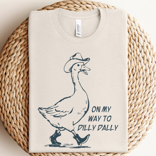 Dilly Dally Goose Graphic - Adult & Kids T-Shirts, Sweatshirts & Hoodies apparel design preview 1