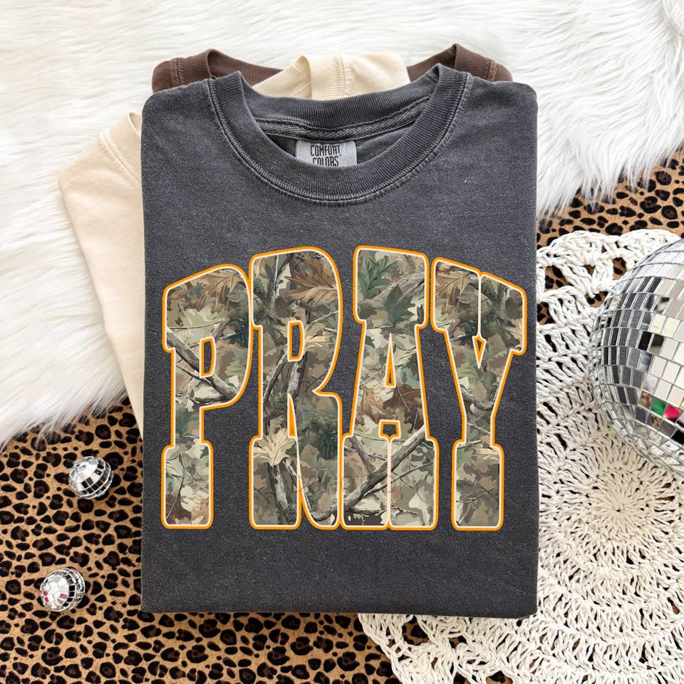 Pray Camo - Adult & Kids T-Shirts, Sweatshirts & Hoodies apparel design preview 1