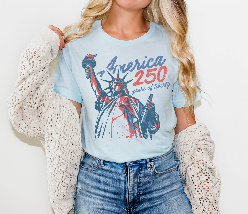 America 250 Years Patriotic Usa 4th of July - Adult & Kids T-Shirts, Sweatshirts & Hoodies apparel design preview 1