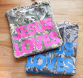Jesus Loves You Camo Summer Western Apparel - Adult & Kids T-Shirts, Sweatshirts & Hoodies apparel design preview 1