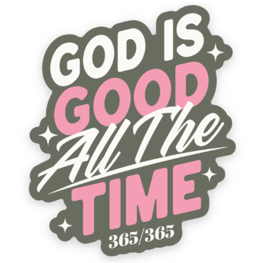 God Is Good Sticker Christian Gift - Adult & Kids T-Shirts, Sweatshirts & Hoodies apparel design preview 1