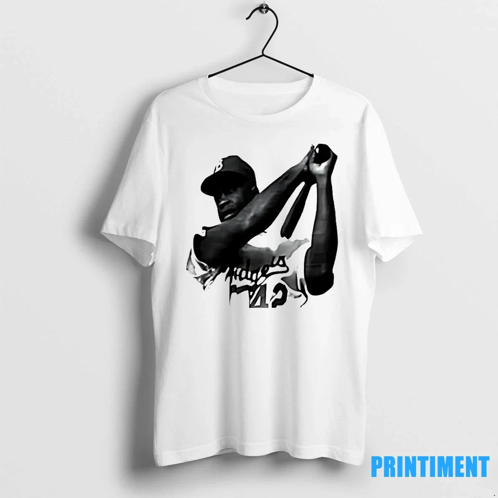 3drose Picture Jackie The Brooklyn Dodgers Retro - Adult & Kids T-Shirts, Sweatshirts & Hoodies apparel design preview 1