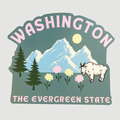 Washington State Sticker - Adult & Kids T-Shirts, Sweatshirts & Hoodies apparel design preview 1