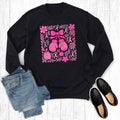Boho Fight Cancer Boxing Gloves Graphic - Adult & Kids T-Shirts, Sweatshirts & Hoodies apparel design preview 1