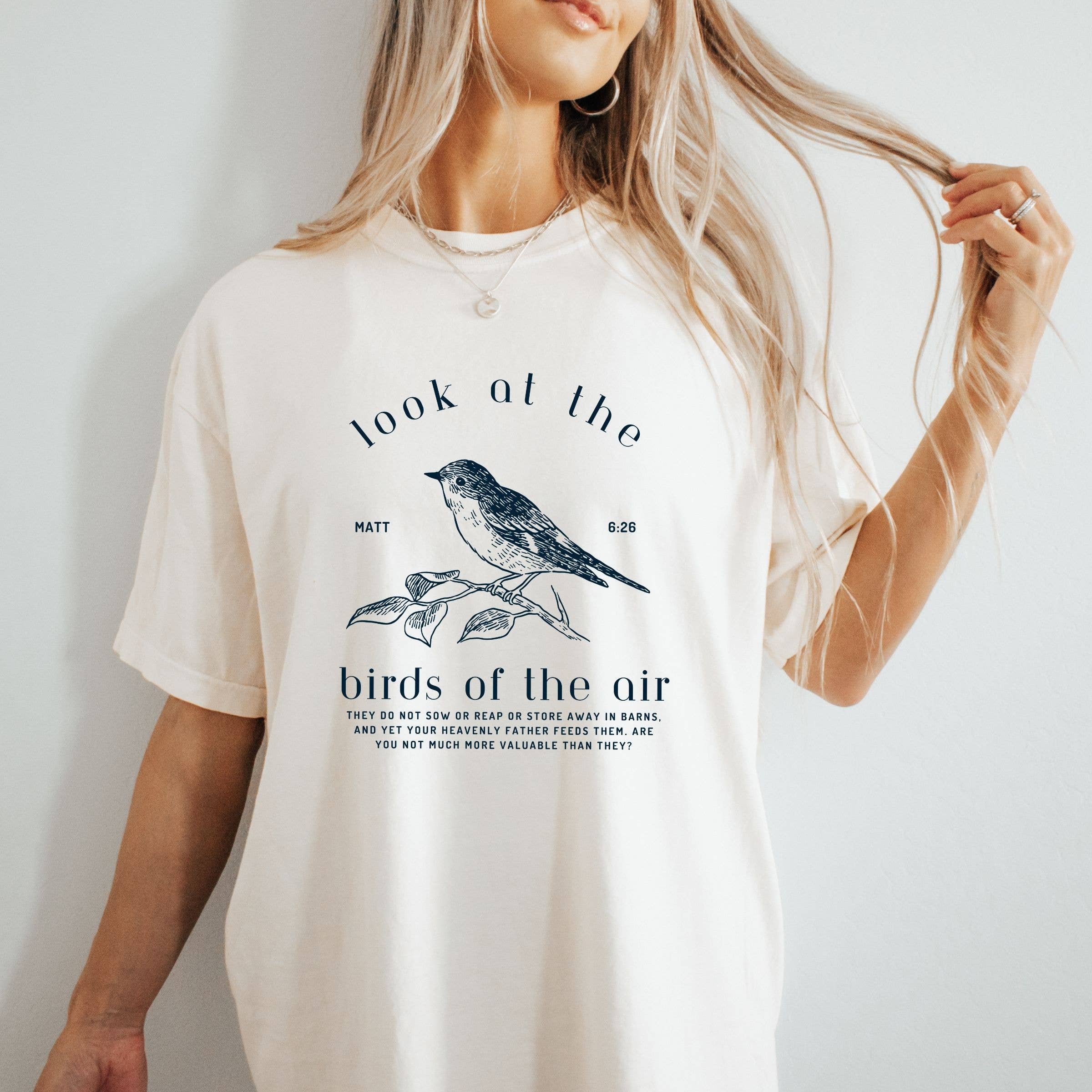 Look At the Birds Floral Western Summer Graphic - Adult & Kids T-Shirts, Sweatshirts & Hoodies apparel design preview 1