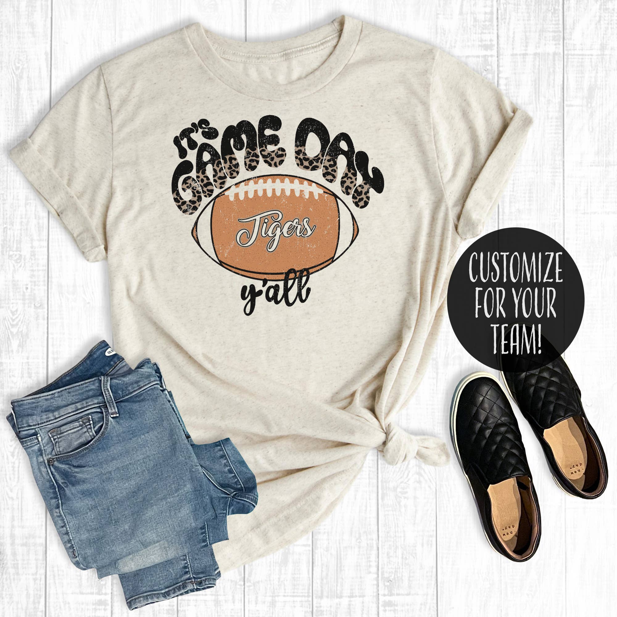 Custom It's Game Day Y'all Football - Adult & Kids T-Shirts, Sweatshirts & Hoodies apparel design preview 1