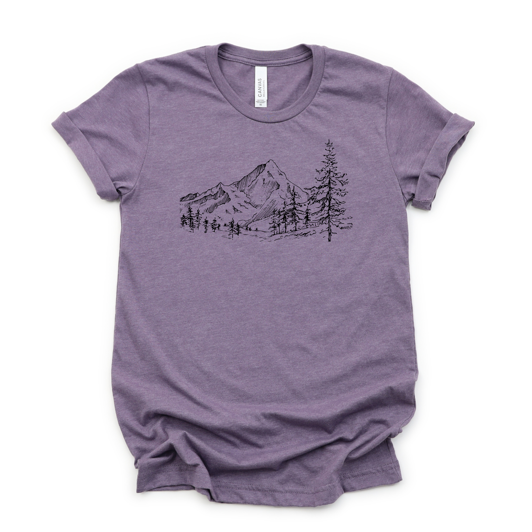 New Mountain Scene Graphic 314 - Adult & Kids T-Shirts, Sweatshirts & Hoodies apparel design preview 1