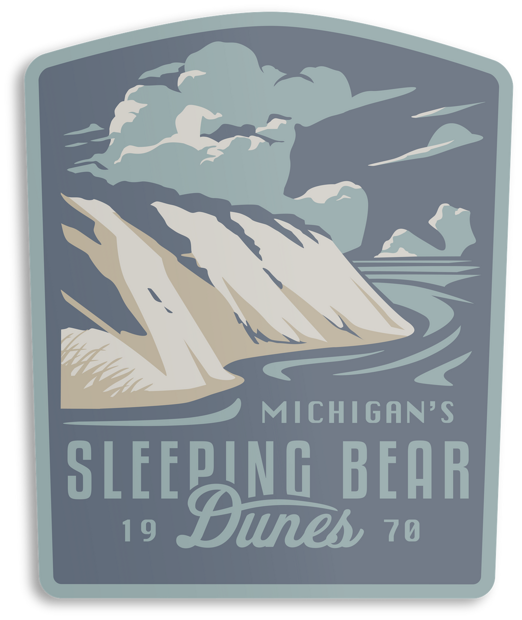 Sleeping Bear Dunes Sticker - Adult & Kids T-Shirts, Sweatshirts & Hoodies apparel design preview 1