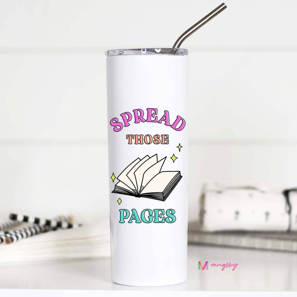 Spread Those Pages Stainless Steel Tall Travel Cup, - Adult & Kids T-Shirts, Sweatshirts & Hoodies apparel design preview 1