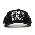 Jesus Is King Foam Trucker Black - Adult & Kids T-Shirts, Sweatshirts & Hoodies apparel design preview 1