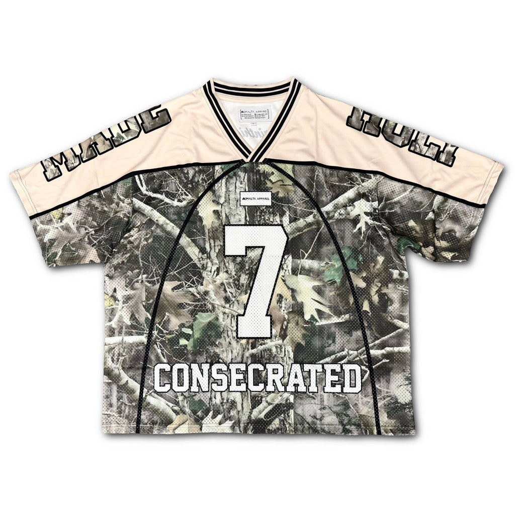 Consecrated Jersey Cream/Woodland Camo (Oversized - Adult & Kids T-Shirts, Sweatshirts & Hoodies apparel design preview 1