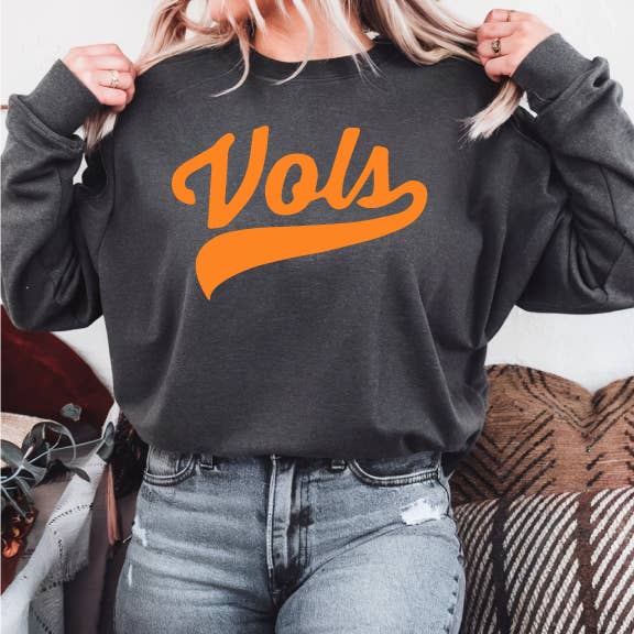 Vols Script Premium Fleece Crew - Adult & Kids T-Shirts, Sweatshirts & Hoodies apparel design preview 1