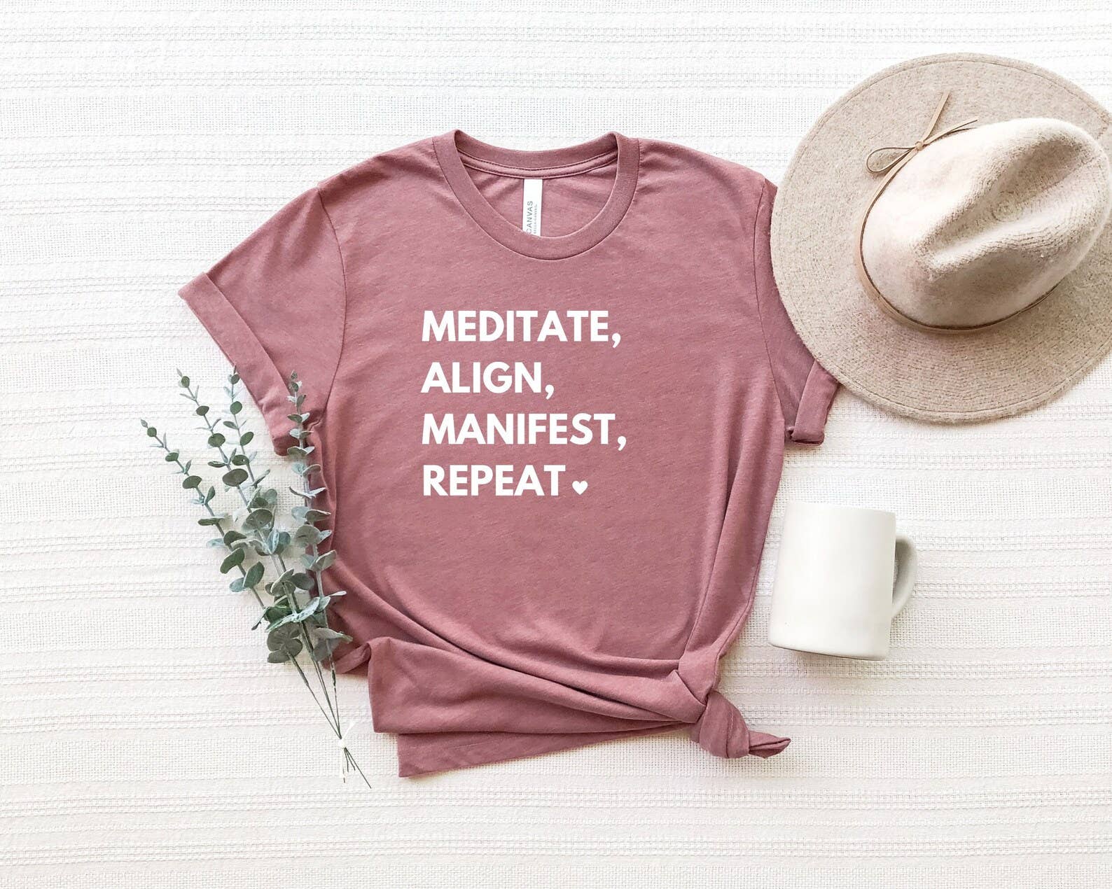 Meditate Align Manifest Repeat - Adult & Kids T-Shirts, Sweatshirts & Hoodies apparel design preview 1