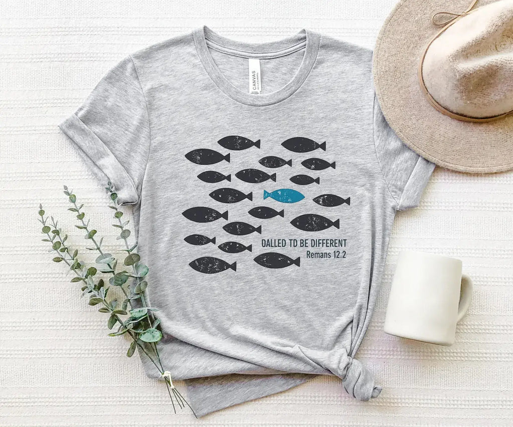 Called To Be Different, Fish Graphic, Christian - Adult & Kids T-Shirts, Sweatshirts & Hoodies apparel design preview 1