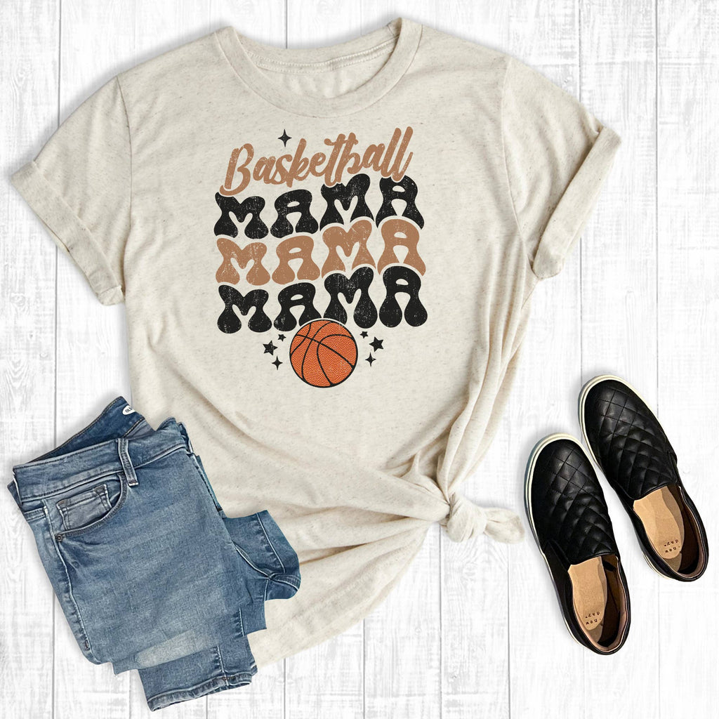Vintage Basketball Mama - Adult & Kids T-Shirts, Sweatshirts & Hoodies apparel design preview 1