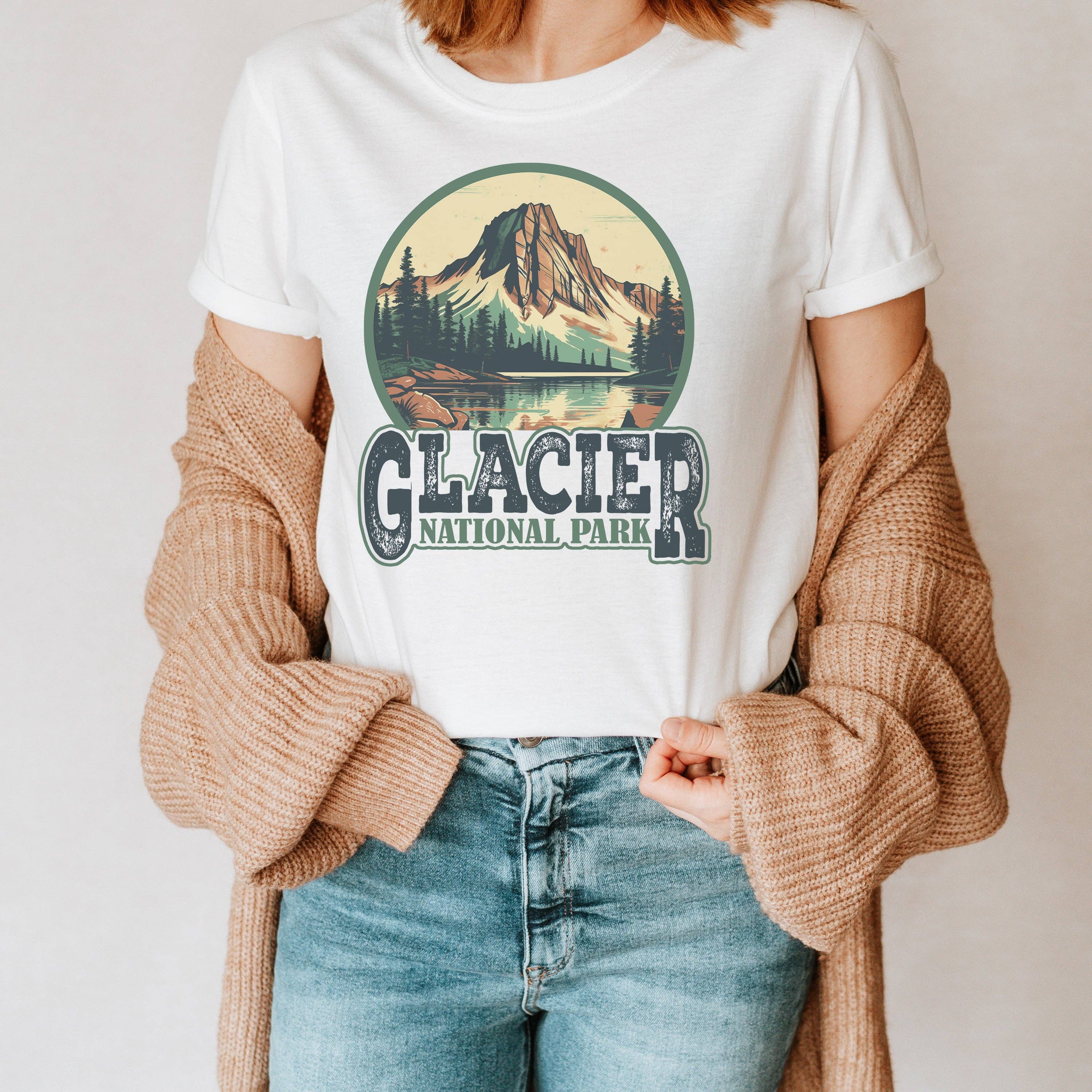 Glacier National Park Sizes XS-2XL - Adult & Kids T-Shirts, Sweatshirts & Hoodies apparel design preview 1