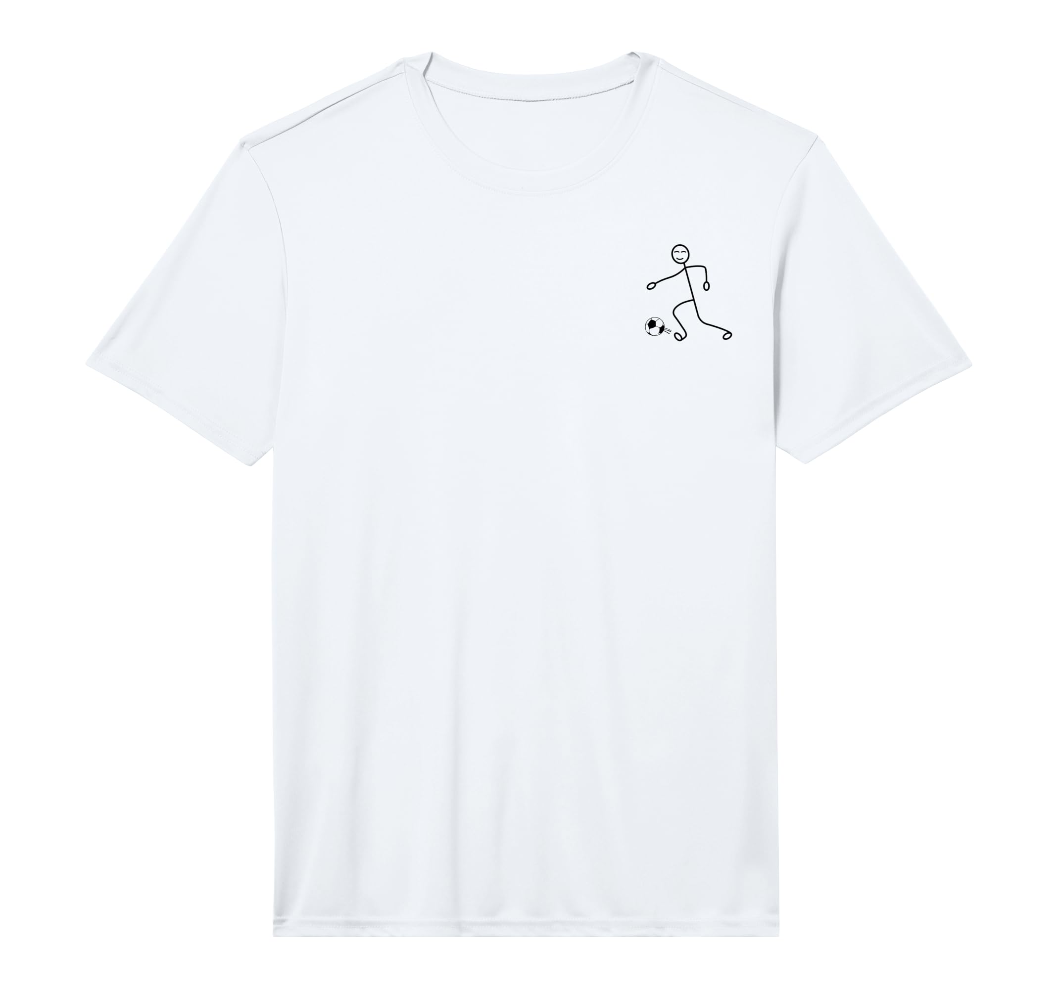 Stick Figure Soccer Player Stick Figure T-Shirt - Custom Art Print Unisex - T-Shirt, Sweatshirt, Hoodie