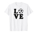 Love Soccer Ball Trendy Girly Unique T-Shirt - Unique Graphic for Adults - T-Shirt, Sweatshirt, Hoodie