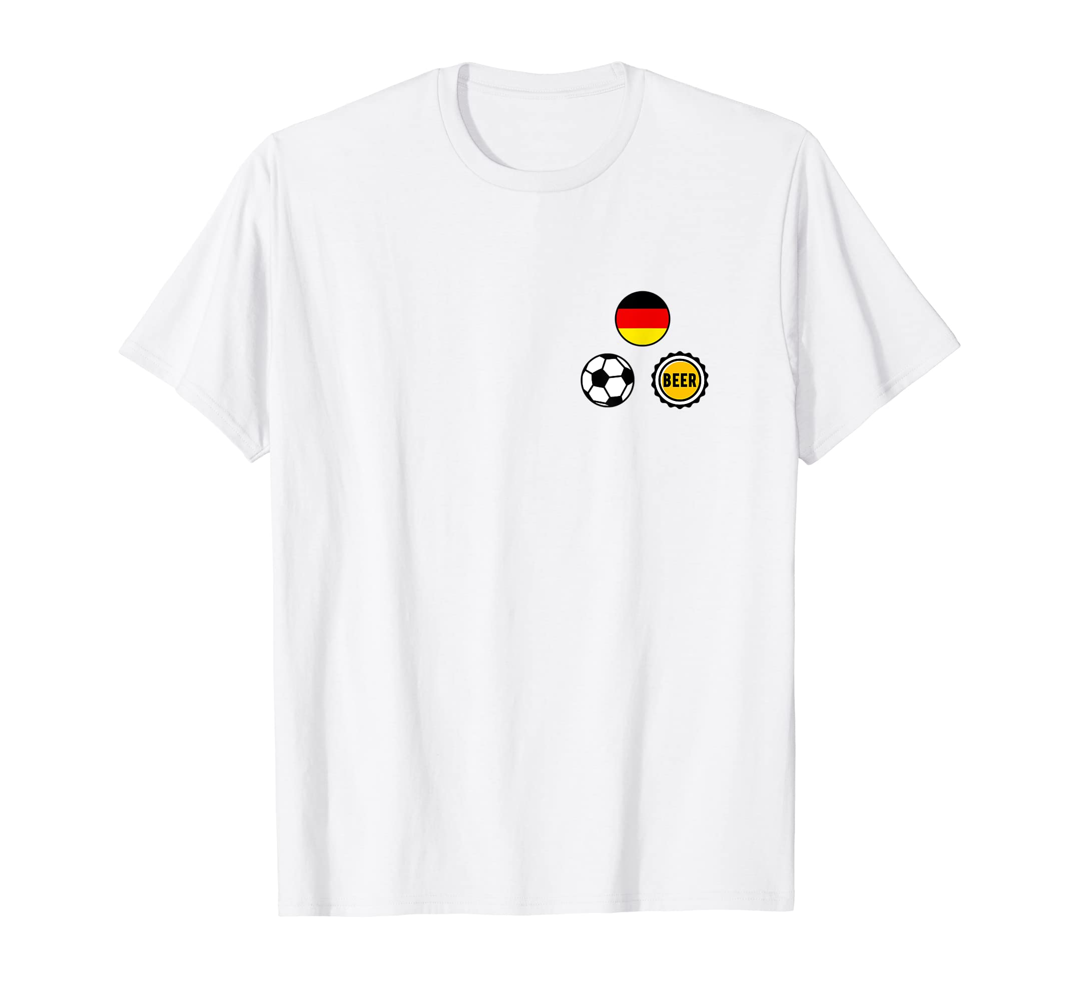 Germany Flag Soccer Beer Pocket T-Shirt - Unique Graphic Men Women - T-Shirt, Sweatshirt, Hoodie