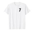 Football Soccer Number 7 Sports T-Shirt - Novelty Apparel Unisex - T-Shirt, Sweatshirt, Hoodie