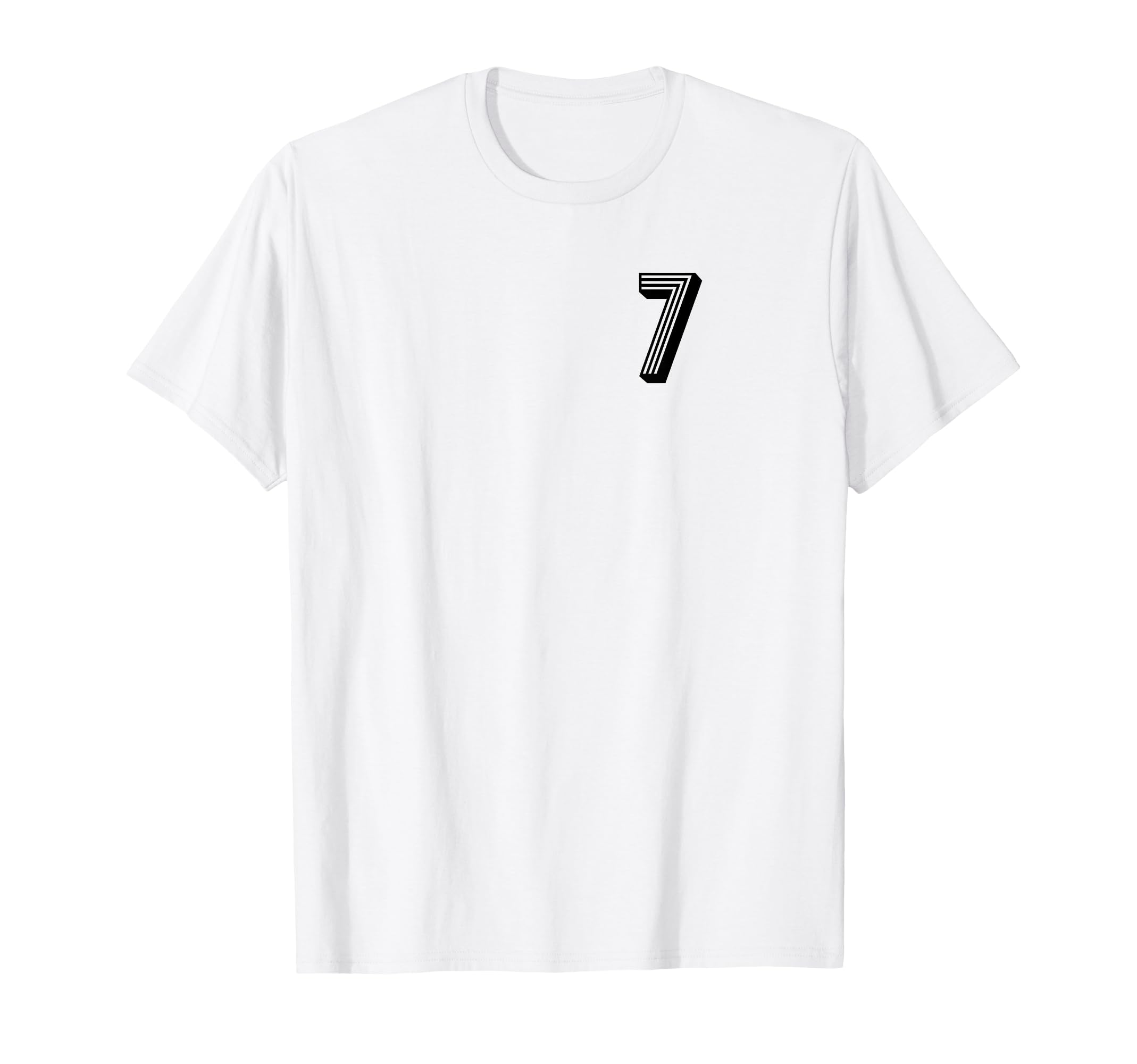 Football Soccer Number 7 Sports T-Shirt - Novelty Apparel Unisex - T-Shirt, Sweatshirt, Hoodie
