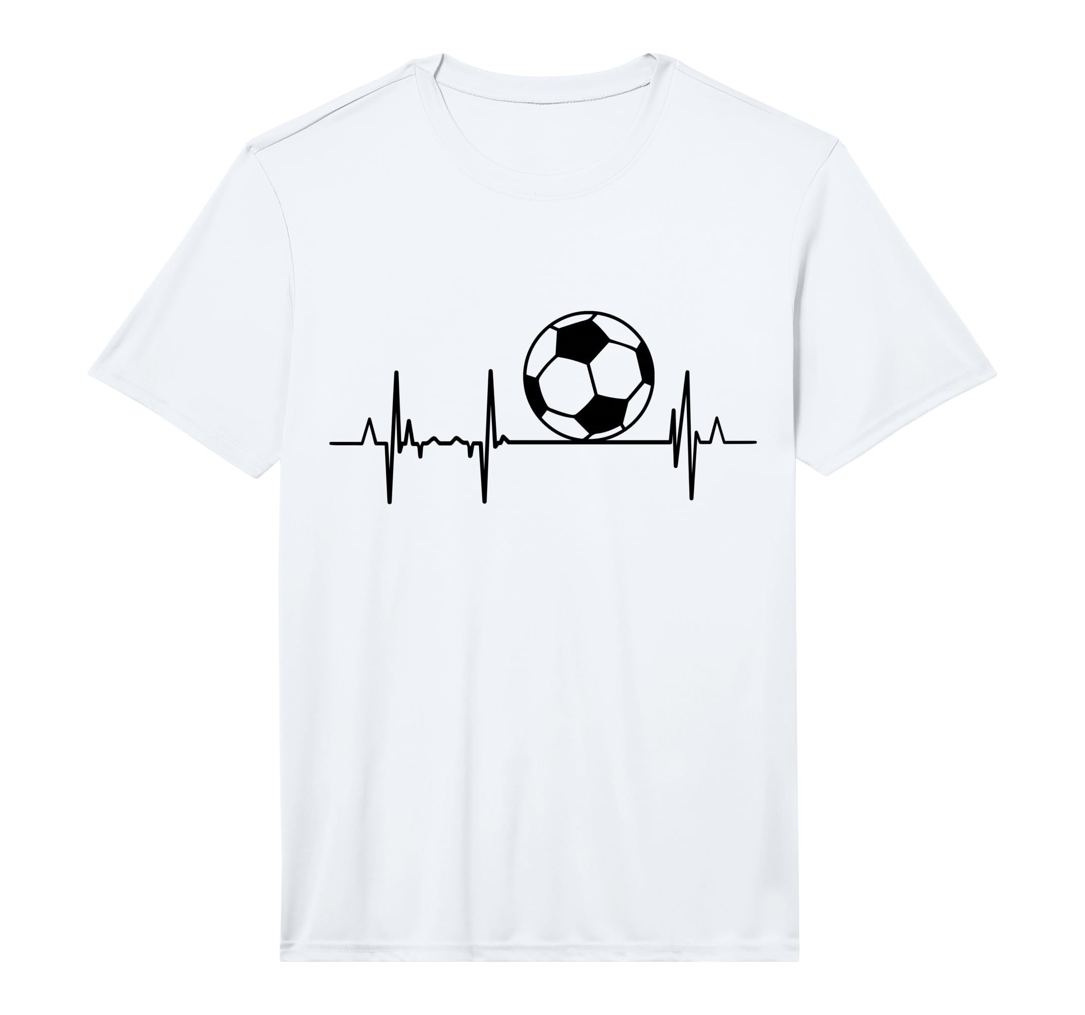 Heartline Soccer Instructor Ecg T-Shirt - Streetwear Style for Adults - T-Shirt, Sweatshirt, Hoodie