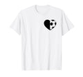Soccer Love Heart Fans And Players T-Shirt - Graphic Print Men Women - T-Shirt, Sweatshirt, Hoodie