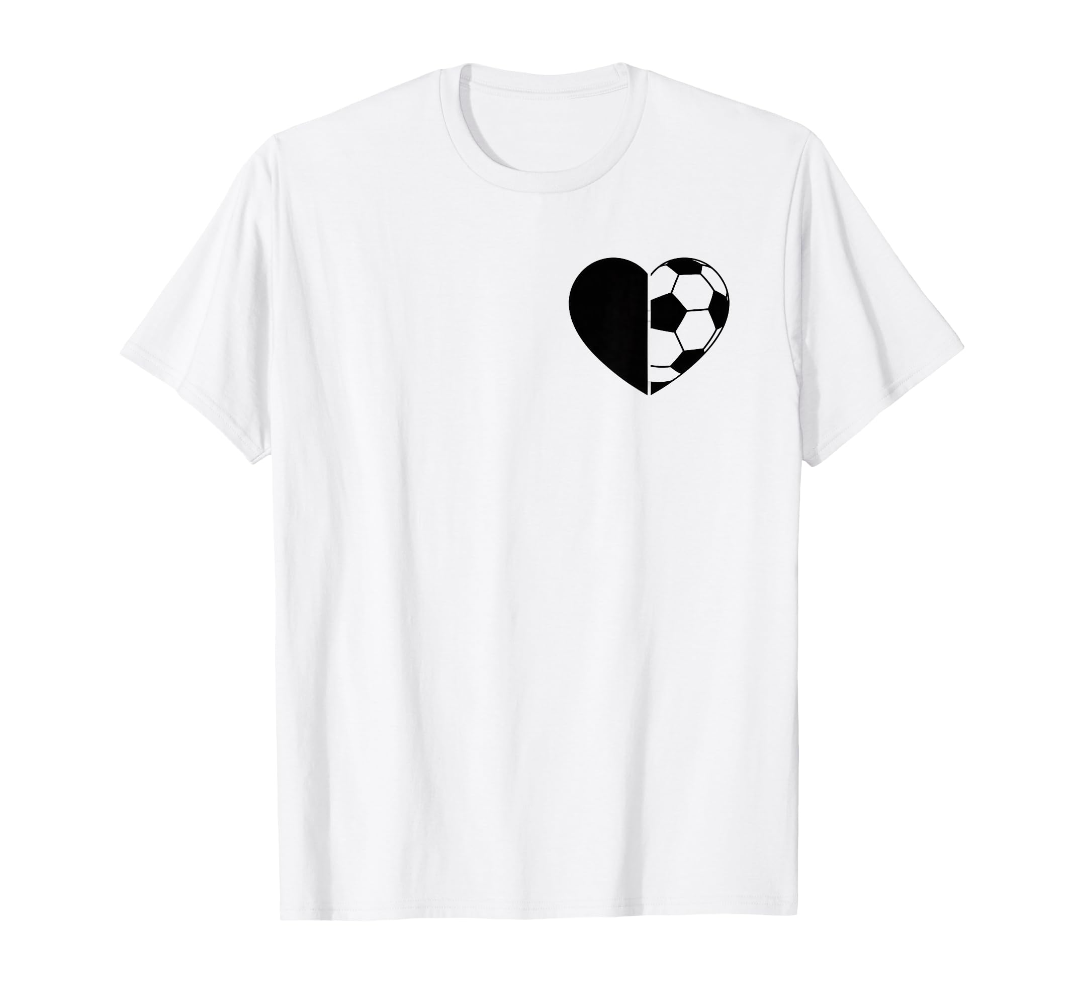 Soccer Love Heart Fans And Players T-Shirt - Graphic Print Men Women - T-Shirt, Sweatshirt, Hoodie