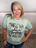 Vintage Rather Be Thrifting Collage Dusty Blue - Adult & Kids T-Shirts, Sweatshirts & Hoodies apparel design preview 1