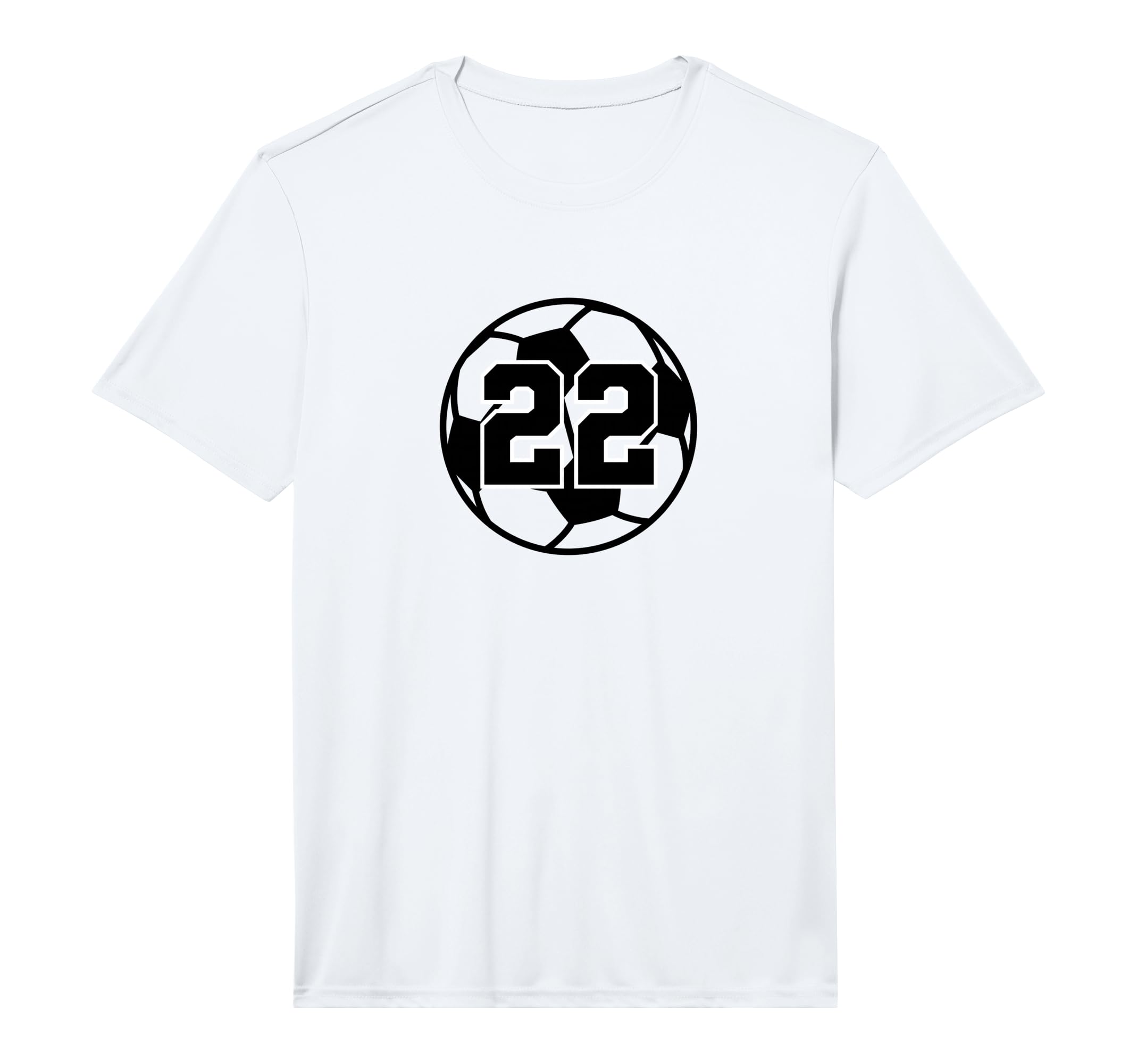 Number 22 Soccer Ball Performance T-Shirt - Trendy Graphic for Adults - T-Shirt, Sweatshirt, Hoodie