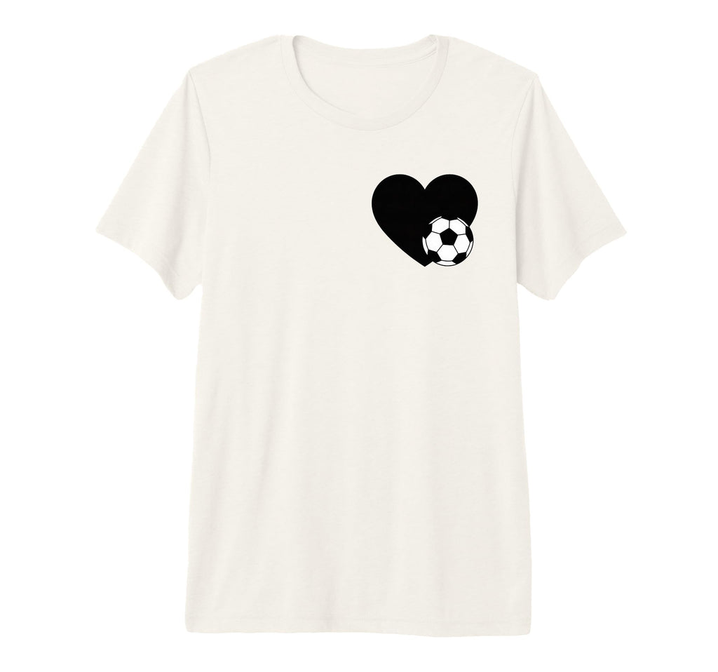 Soccer Love Heart Fans And Players T-Shirt - Streetwear Style for Adults - T-Shirt, Sweatshirt, Hoodie
