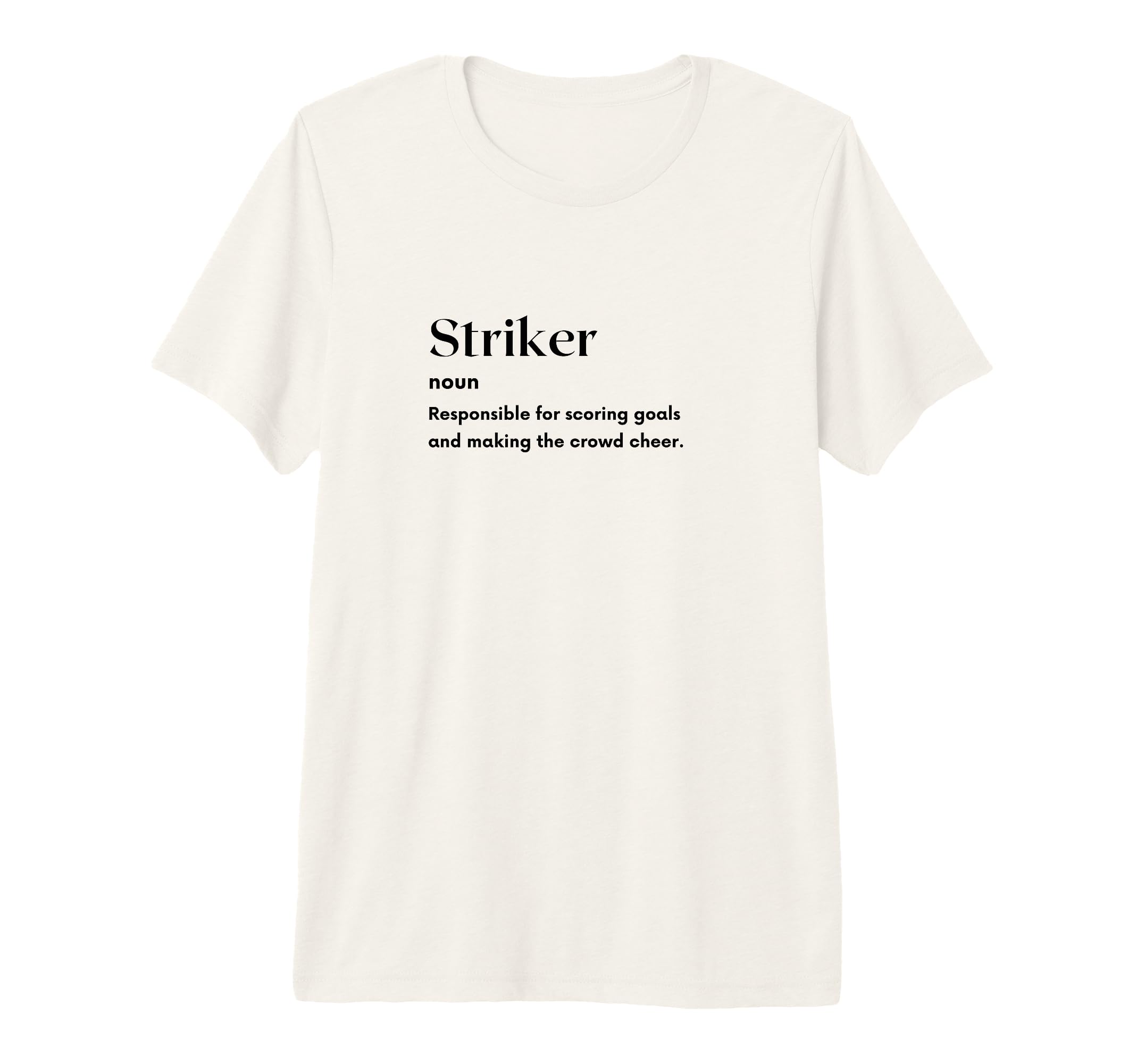 Funny Striker Definition Futbol T-Shirt - Minimalist Print for Adults - T-Shirt, Sweatshirt, Hoodie