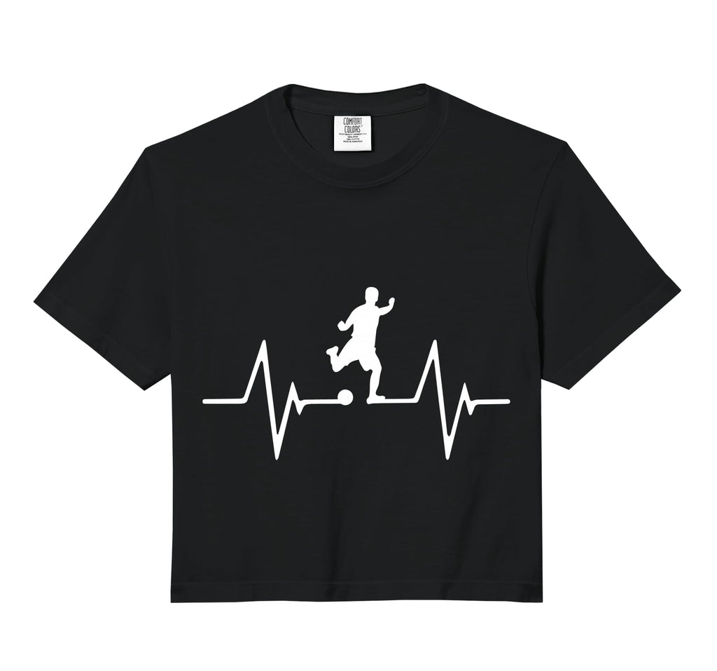 Soccer Heartbeat Gift Comfort Colors Sweatshirt - Graphic Print for Adults - T-Shirt, Sweatshirt, Hoodie