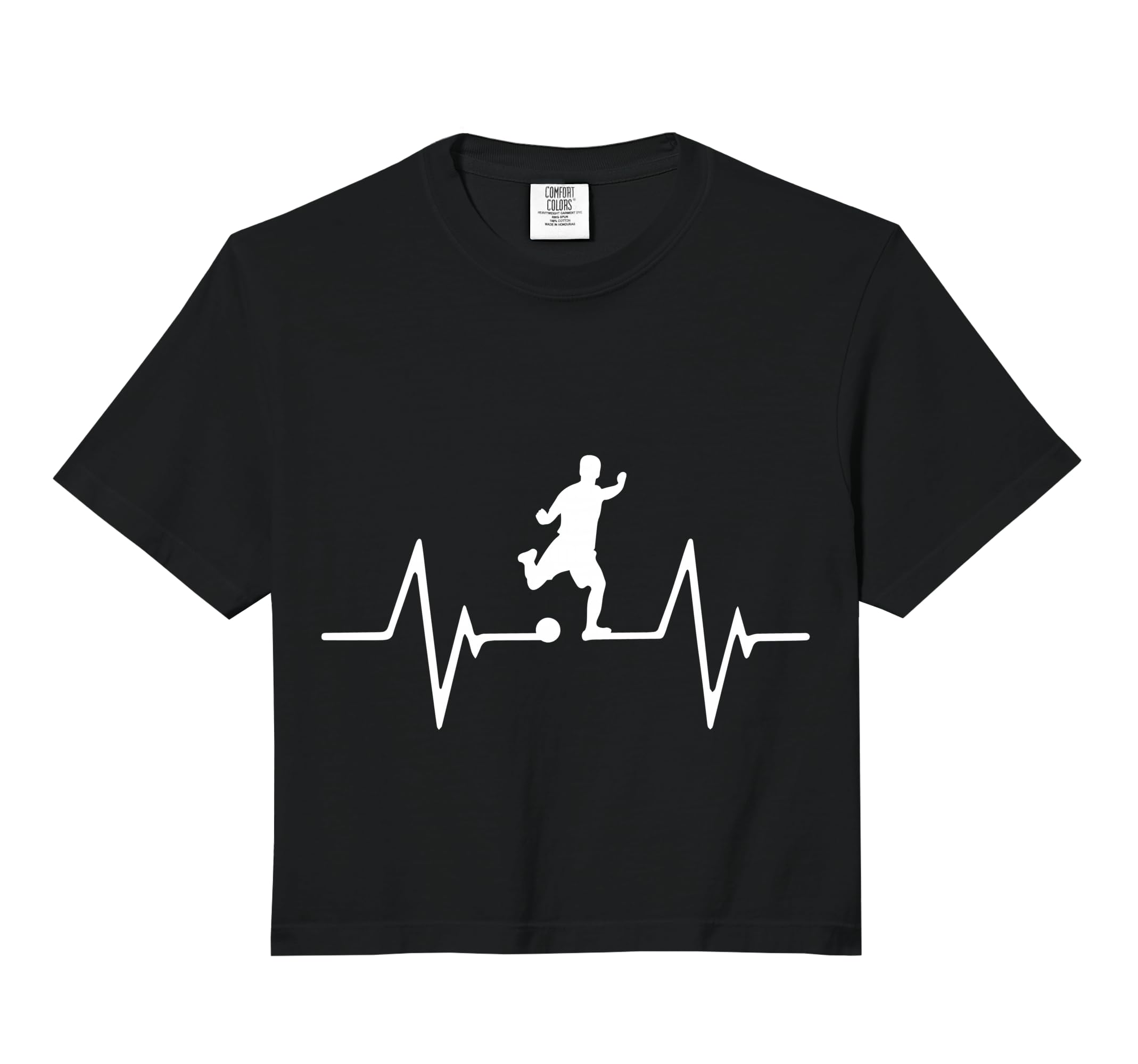 Soccer Heartbeat Gift Comfort Colors Sweatshirt - Graphic Print for Adults - T-Shirt, Sweatshirt, Hoodie