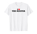 I Love Heart Keeper Goalkeeper Soccer T-Shirt - Unique Graphic for Adults - T-Shirt, Sweatshirt, Hoodie