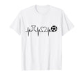 Soccer Futbol Player Gift Heartbeat I T-Shirt - Novelty Apparel for Adults - T-Shirt, Sweatshirt, Hoodie
