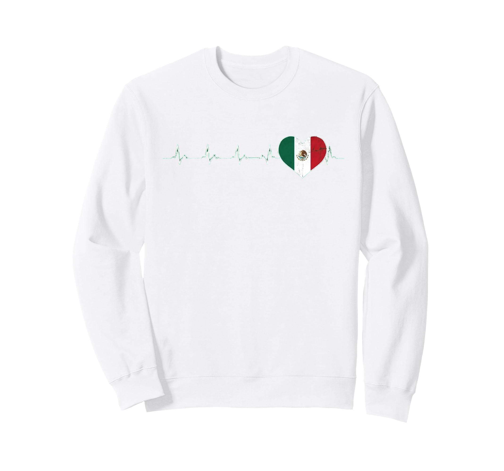 Mexico Flag Mexican Hispanic Sweatshirt - Casual Everyday Wear Men Women - T-Shirt, Sweatshirt, Hoodie