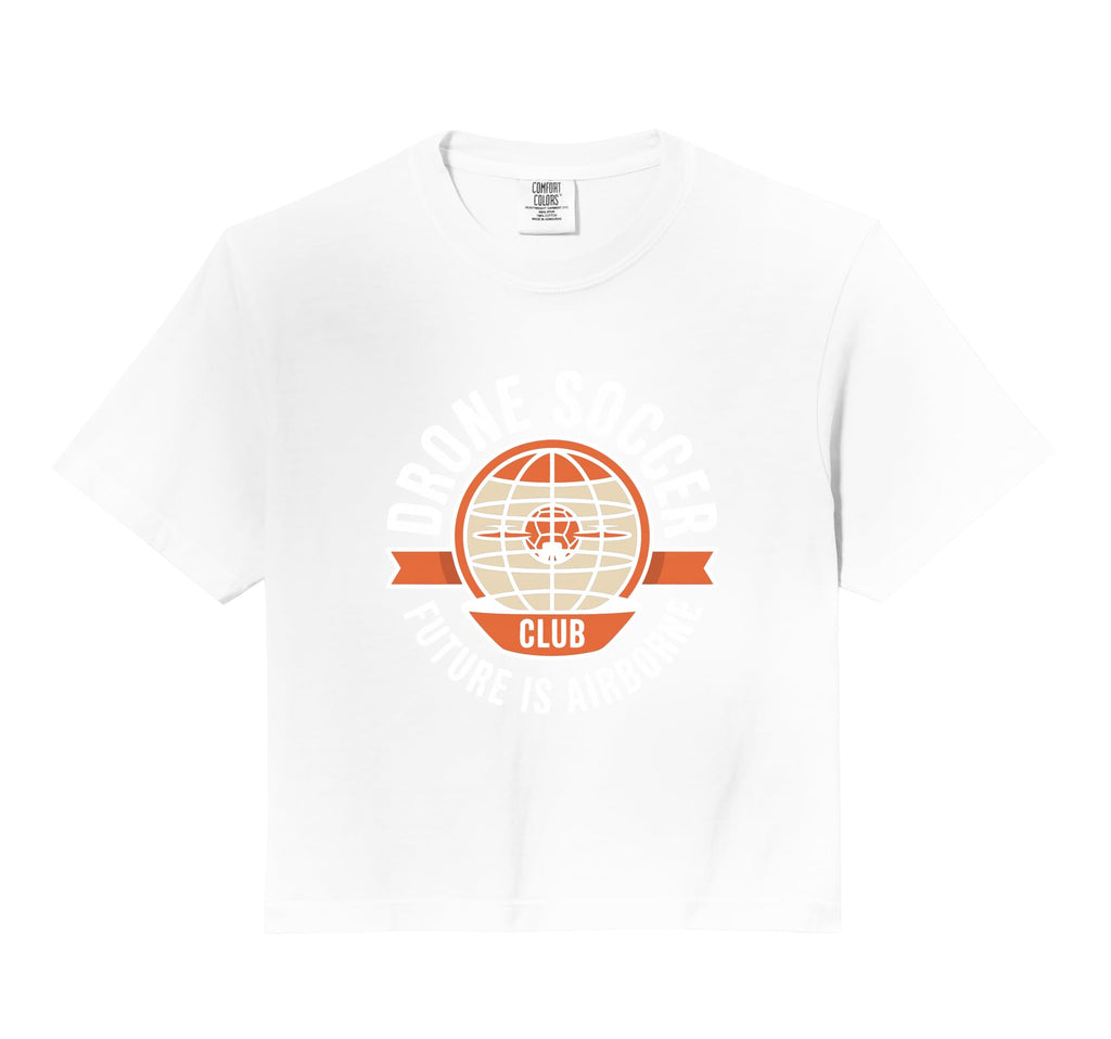 Drone Soccer Club Team Emblem Comfort Colors Hoodie - Graphic Print Unisex - T-Shirt, Sweatshirt, Hoodie