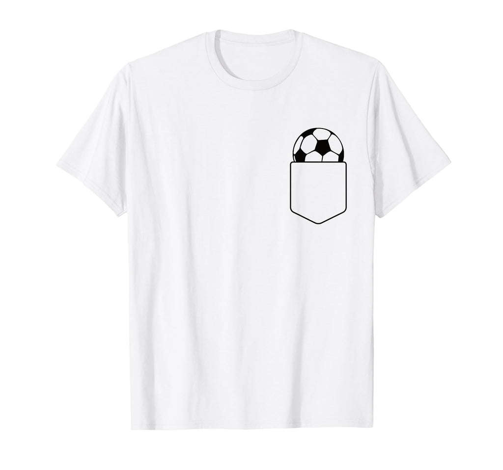 Soccer Ball Pocket Soccer Lover T-Shirt - Casual Everyday Wear Men Women - T-Shirt, Sweatshirt, Hoodie